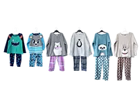 2Pcs Kids Carol Fleece Set